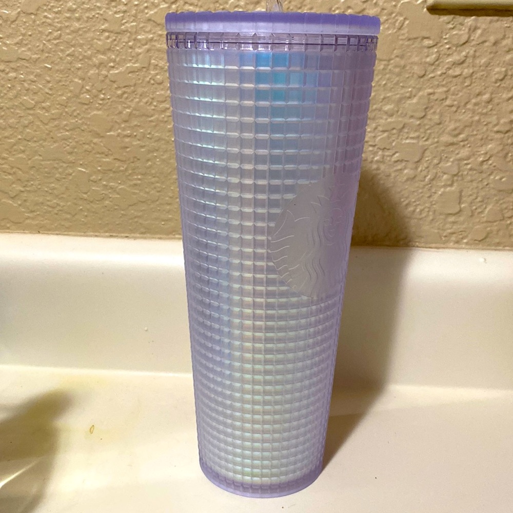 Starbucks iridescent white